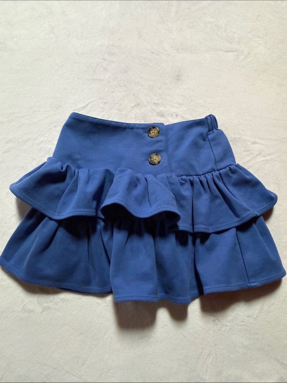 Classic Prep rowayton ct  Ruffled Tiered Skirt blue
